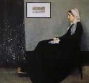 James Abbott Mcneill Whistler arrangemang i gratt och svart nr 1 konstnarens moder Spain oil painting artist